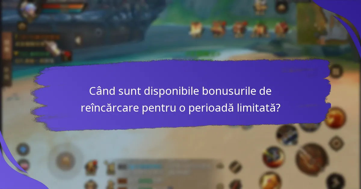De ce sunt importante urgența și evenimentele speciale pentru bonusurile de reîncărcare?