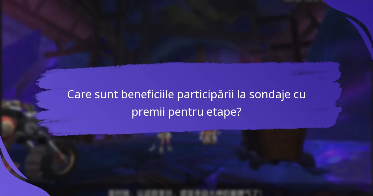 Cum pot utilizatorii participa la sondaje pentru premiile pentru etape?