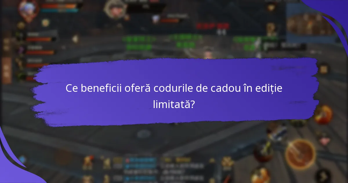 Cum pot obține coduri de cadou în ediție limitată?